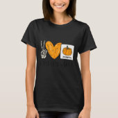 Peace Love Visuals Sped Teacher Pumpkin Skeleton H T-Shirt (Vorderseite)