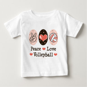 Peace Love Volleyball Infant Long Sleeve T-Shirt