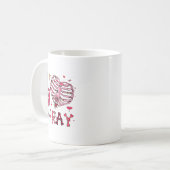 Peace Love X Ray Valentine  Kaffeetasse (Vorderseite Links)