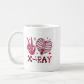 Peace Love X Ray Valentine Kaffeetasse (Links)