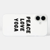 Peace Love Yoga Case-Mate iPhone Hülle (Rückseite (Horizontal))
