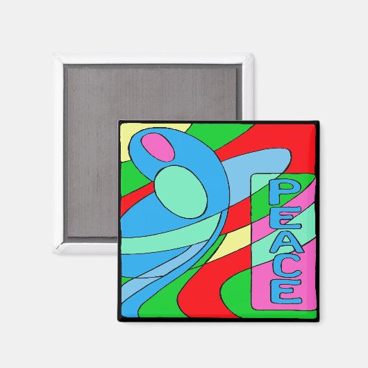 Peace Madonna Magnet (Vorderseite/Rückseite)