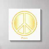 Peace Mandala Leinwand Art (Vorderseite)