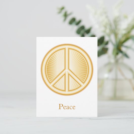 Peace Mandala Postkarte (Stehend Vorderseite)