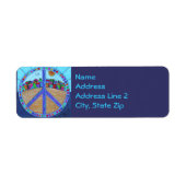 Peace Mandala Return Address Label (Vorne)