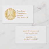 Peace Mandala Visitenkarte (Vorne/Hinten)