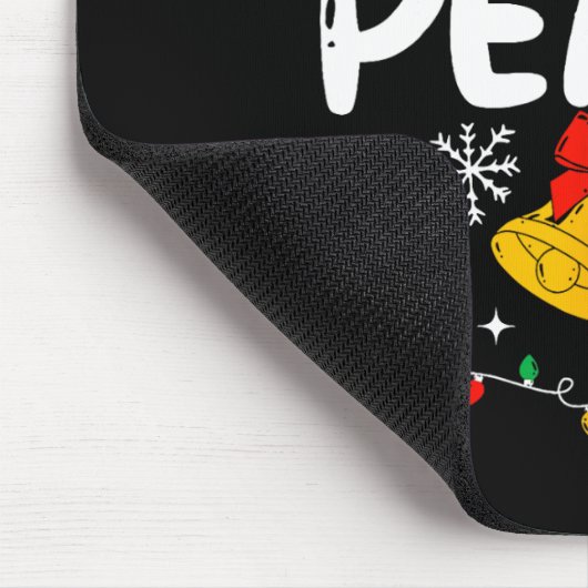 Peace Matching I Come In Peace Couples Santa Hat C Mousepad (Ecke)