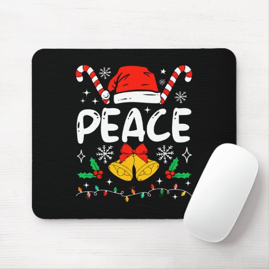 Peace Matching I Come In Peace Couples Santa Hat C Mousepad (Mit Mouse)