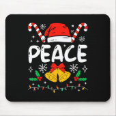 Peace Matching I Come In Peace Couples Santa Hat C Mousepad (Vorne)