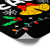 Peace Matching I Come In Peace Couples Santa Hat C Poster (Ecke)