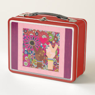 Peace Metal Lunch Box