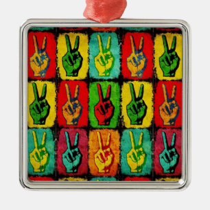 Peace Metal Ornament