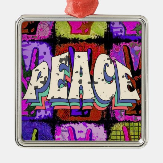 Peace Metal Ornament (Vorne)