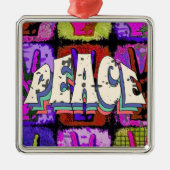 Peace Metal Ornament Aus Metall (Vorne)