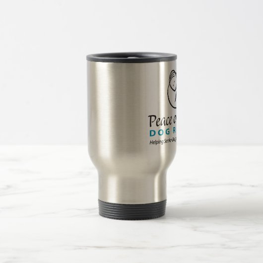 Peace Mind Logo Travel Mug Reisebecher (Mittel)