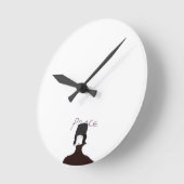 Peace Minimal Art Wall Clock Runde Wanduhr (Winkel)