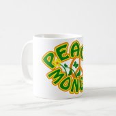 Peace Monger Tasse - wählen Sie Stil & Farbe (Vorderseite Links)