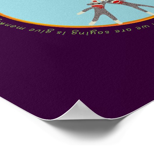 Peace Monkeys Poster (Ecke)