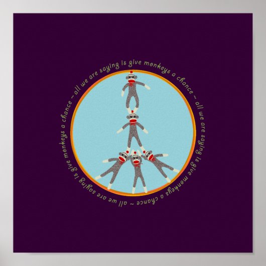 Peace Monkeys Poster (Vorne)