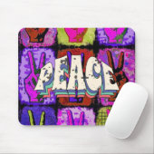 Peace Mouse Pad Mousepad (Mit Mouse)