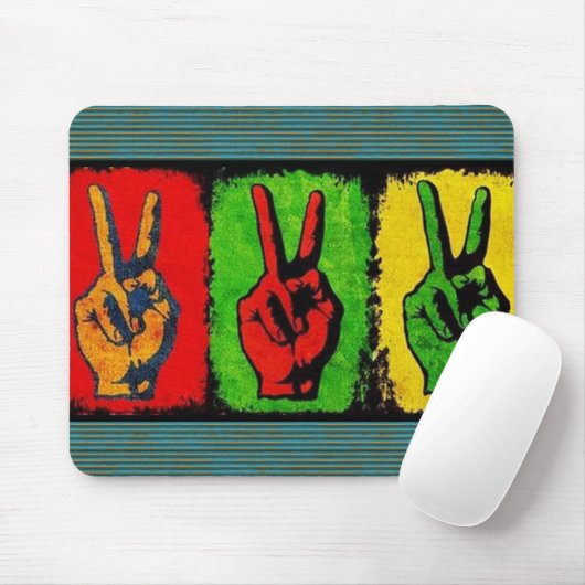 Peace Mouse Pad Mousepad (Mit Mouse)
