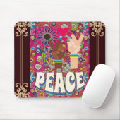 Peace Mouse Pad Mousepad (Mit Mouse)