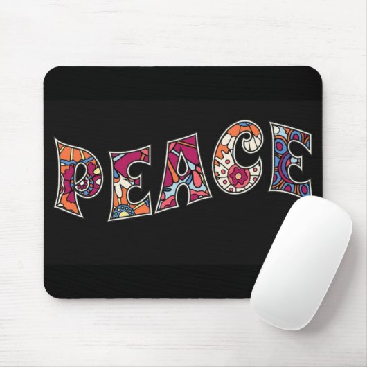 Peace Mouse Pad Mousepad (Mit Mouse)