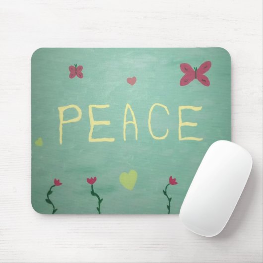 Peace Mouse Pad Mousepad (Mit Mouse)