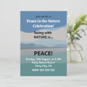 Peace Nature Celebration Einladung (Stehend Vorderseite)