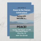 Peace Nature Celebration Einladung (Vorne/Hinten)
