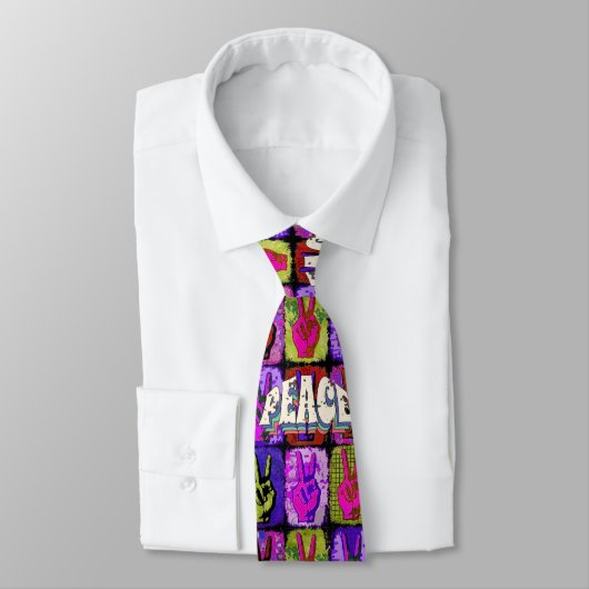 Peace Necktie Krawatte (Gebunden)