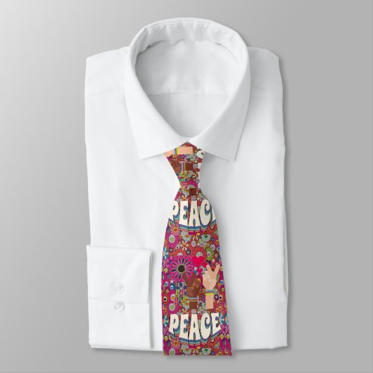 Peace Necktie Krawatte (Gebunden)