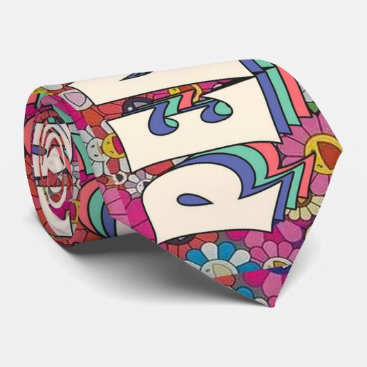 Peace Necktie Krawatte (Gerollt)