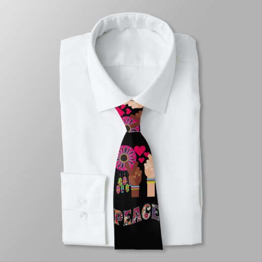 Peace Necktie Krawatte (Gebunden)