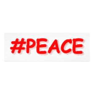 "#PEACE" Niedliches Design. Jetzt kaufen Fotodruck