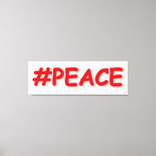 "#PEACE" Niedliches Design Jetzt kaufen Leinwanddruck