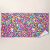 Peace n'Liebe Beach Handtuch (Vorderseite)