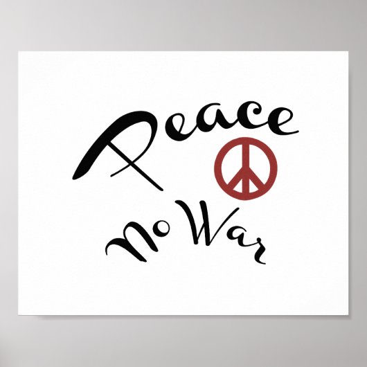 Peace No War Poster (Standard-Bildformat) (Vorne)