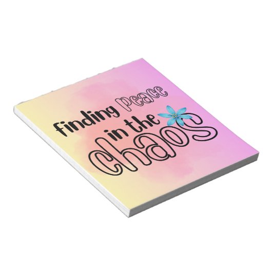 Peace Notepad Notizblock (angewinkelt)