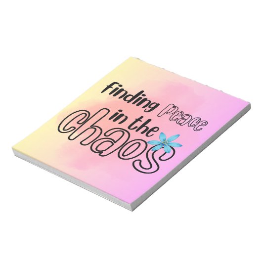 Peace Notepad Notizblock (Rotiert)