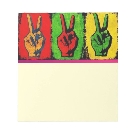 Peace Notepad Notizblock (Vorderseite)
