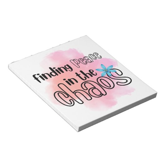 Peace Notepad Notizblock (angewinkelt)