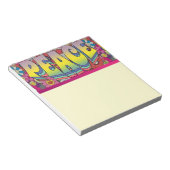 Peace Notepad Notizblock (angewinkelt)