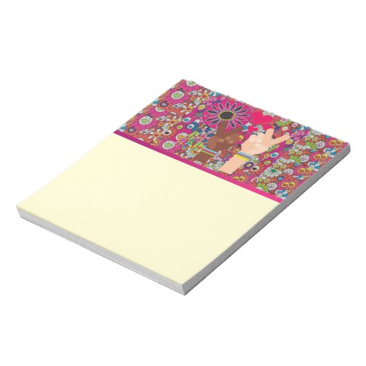 Peace Notepad Notizblock (Rotiert)