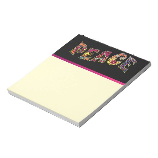 Peace Notepad Notizblock (Rotiert)