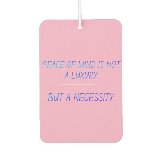 Peace of mind autolufterfrischer (Vorderseite)