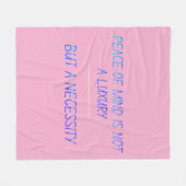 Peace of mind fleecedecke (Vorderseite (Horizontal))