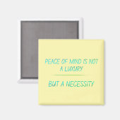 Peace of mind magnet (Vorderseite/Rückseite)