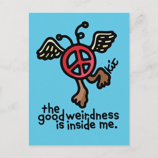 peace of weird postcard. postkarte (Vorderseite)