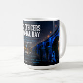 Peace Officers Memorial Day London Bridge Kaffeetasse (VorderseiteRechts)
